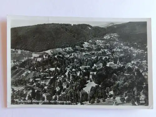 Alte AK Badenweiler vom Flugzeug aus Schwarzwald [aV126]
