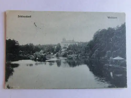 Alte AK Zehlendorf Waldsee Berlin 1917 [aV134]