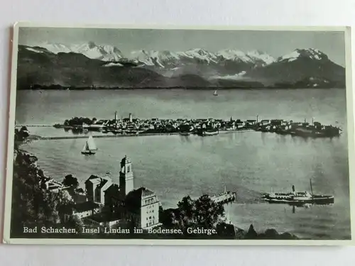 Alte AK Bad Schachen Lindau Bodensee [aV178]