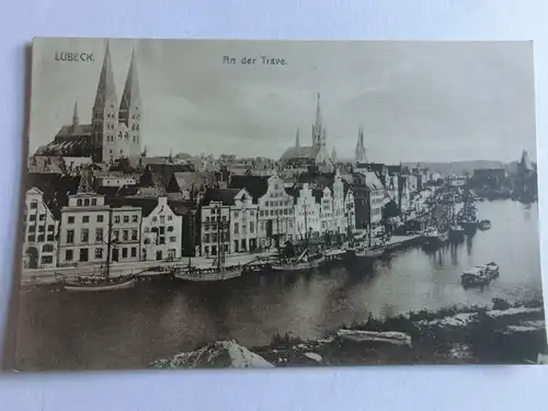 Alte AK Lübeck An der Trave [aV180]