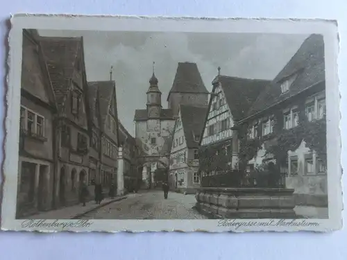 Alte AK Rothenburg Rödergasse Markusturm [aV187]