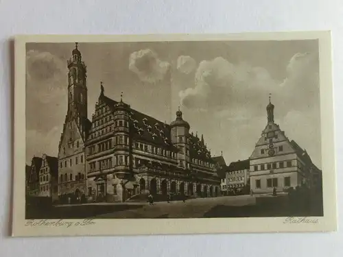 Alte AK Rothenburg Rathaus [aV191]