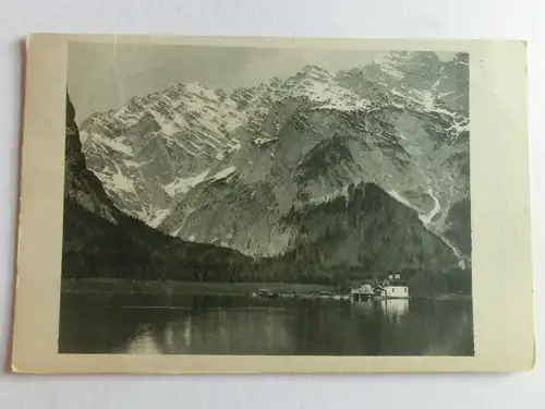 Alte AK Berchtesgaden St. Bartholomä Königsee [aV194]