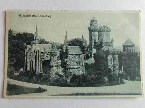 Alte AK Kassel Wilhelmshöhe Löwenburg Cassel 1926 [aV198]