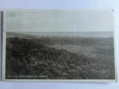 Alte AK Ahlbeck Blick vom Zierowberg 1928 [aV199]