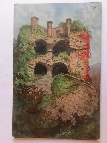 Alte AK Heidelberg Der gesprengte Turm [aV212]