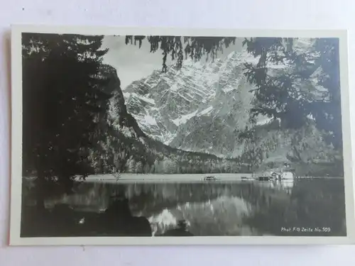 Alte AK Berchtesgaden St. Bartholomä mit Watzmann Königsee [aV259]