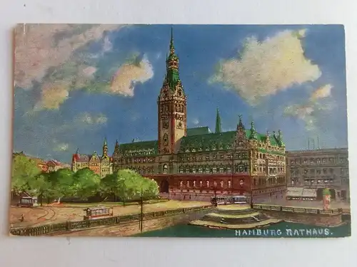 Alte AK Hamburg Rathaus Theo. Stroefer’s Städte-Ansichten [aV261]