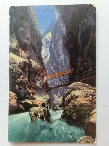 Alte AK Garmisch Partenkirchen Höllentalklamm 1919 [aV267]