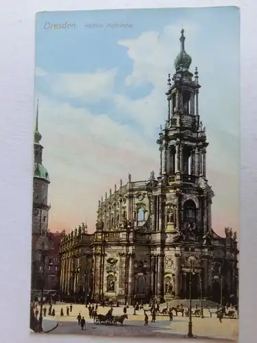 Alte AK Dresden Kath. Hofkirche [aV337]