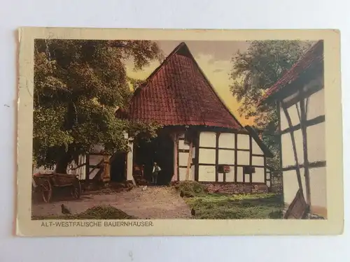 Alte AK Alt-Westfälische Bauernhäuser Bückeburg Bauernhaus [aV402]