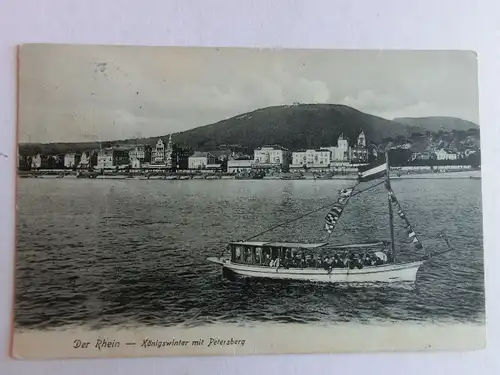 Alte AK Königswinter mit Petersberg um 1910 [aV409]