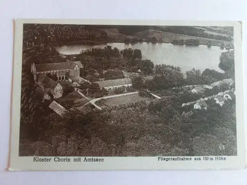 Alte AK Kloster Chorin mit Amtsee Fliegeraufnahme [aV426]