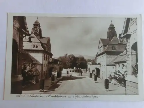 Alte AK Bad Nauheim Badehäuser Sprudelanlagen [aV429]