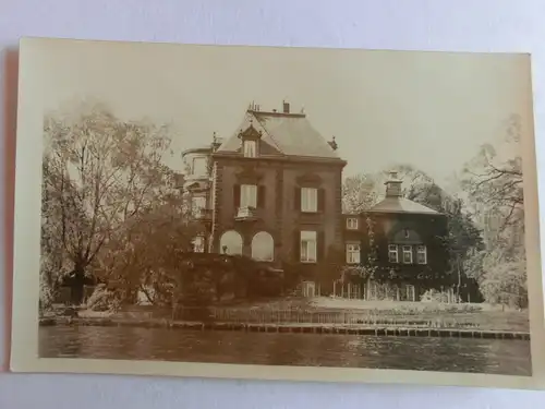 Alte AK Fotokarte Unbekanntes Haus [aV443]