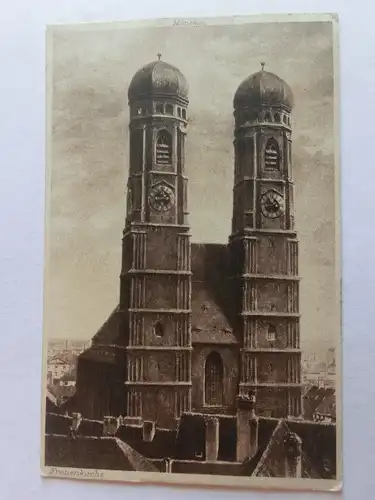 Alte AK München Frauenkirche Tuck’s Postkarte [aV445]