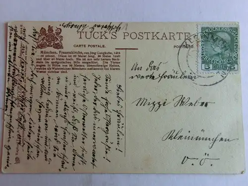 Alte AK München Frauenkirche Tuck’s Postkarte [aV445]