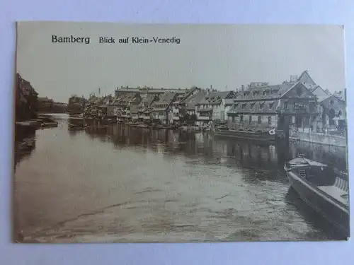 Alte AK Bamberg Klein Venedig um 1920 [aV475]