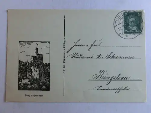 Alte AK Honau Burg Lichtenstein 1928 [aV494]