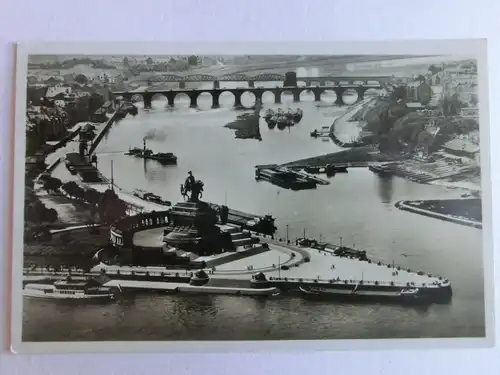 Alte AK Koblenz Deutsches Eck 1934 [aV504]