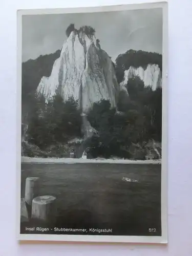 Alte AK Rügen Stubbenkammer Königsstuhl 1938 [aV512]
