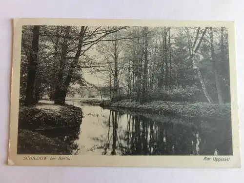 Alte AK Schildow Mühlenbecker Land  Berlin Am Uppstall 1933 [aV549]