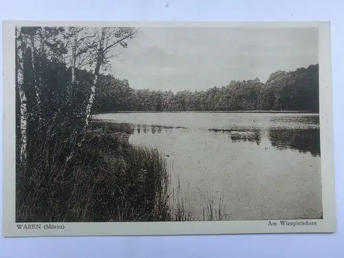 Alte AK Waren Müritz Wienpietschsee [aV558]