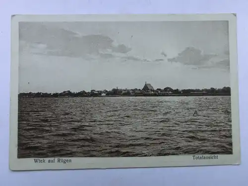 Alte AK Wiek auf Rügen Totalansicht 1929 [aV561]