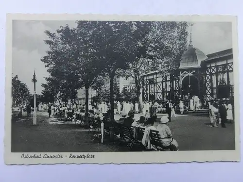 Alte AK Ostseebad Zinnowitz Konzertplatz [aV563]