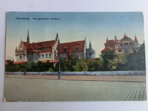 Alte AK Nürnberg Germanisches Museum 1917 [aV604]