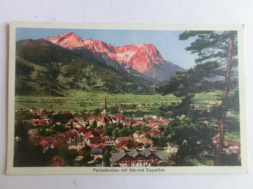 Alte AK Garmisch Partenkirchen Alp- u. Zugspitze [aV609]