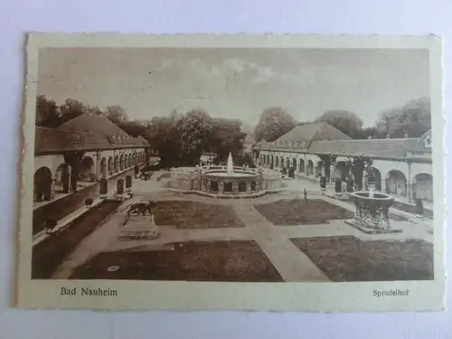 Alte AK Bad Nauheim Sprudelhof 1921 [aV662]