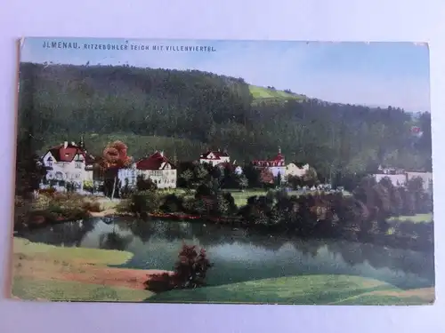 Alte AK Ilmenau Ritzebühler Teich Villenviertel 1930 [aV690]
