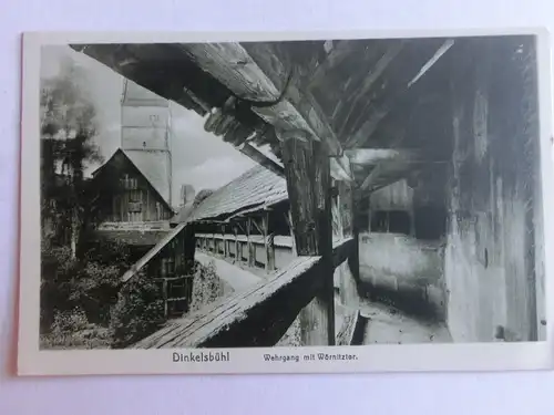 Alte AK Dinkelsbühl Wehrgang Wörnitztor [aV706]