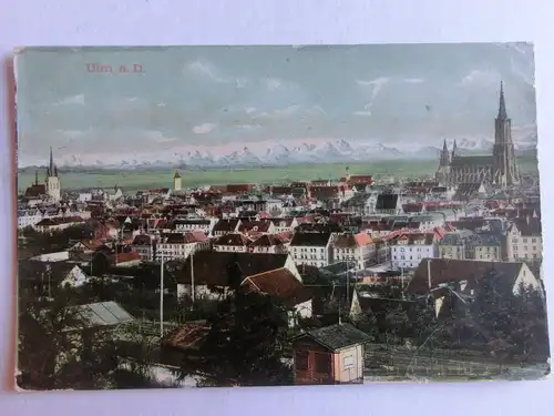 Alte AK Ulm Donau 1907 [aV710]