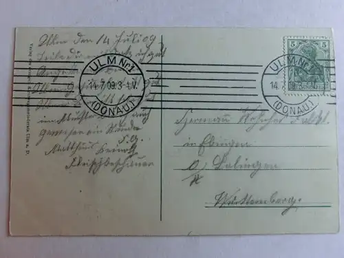 Alte AK Ulm Münster Südostansicht 1909 [aV712]