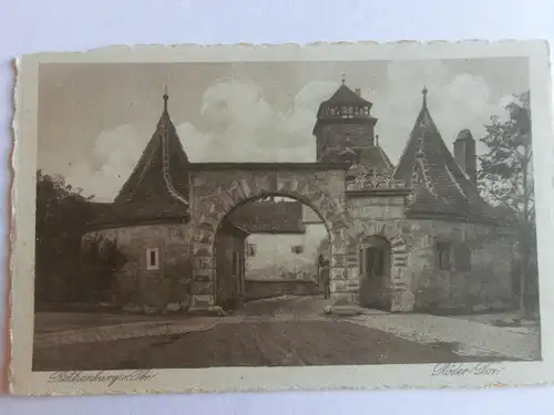 Alte AK Rothenburg Tauber Röder Tor [aV719]