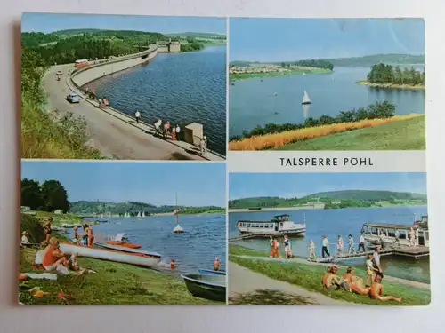 Alte AK Talsperre Pöhl Mehrbildkarte [D942]