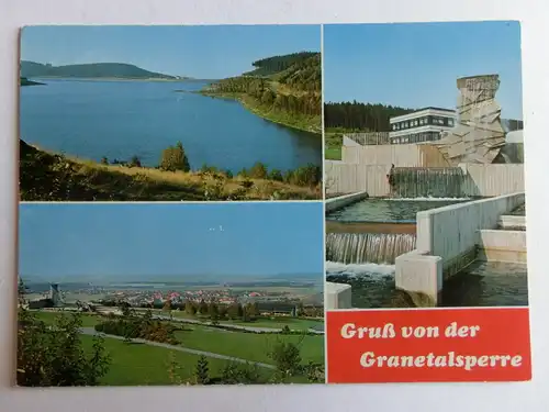 Alte AK Granetalsperre Mehrbildkarte [D945]