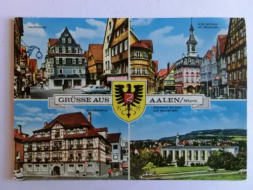 Alte AK Aalen Württemberg Mehrbildkarte [D889]
