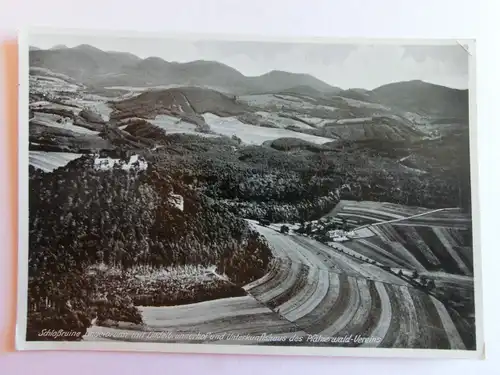 Alte AK Bad Bergzabern Ruine Lindelbrunn  [D362]