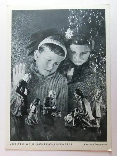Alte AK Photo Porst Karl Josef Stadelmann Weihnachtsschaufenster [D848]