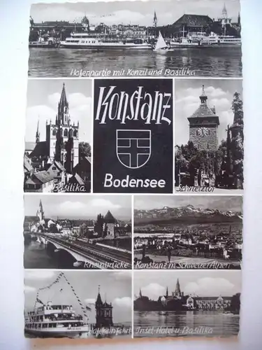 Alte AK Konstanz Bodensee Mehrbildkarte [Z53]