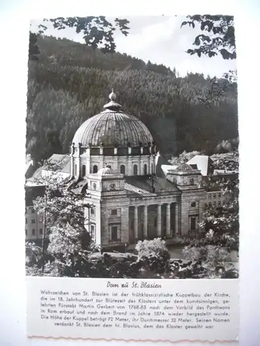 Alte AK St. Blasien Dom Schwarzwald [Z96]