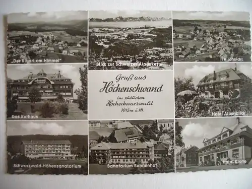 Alte AK Höchenschwand Schwarzwald Mehrbildkarte [Z132]