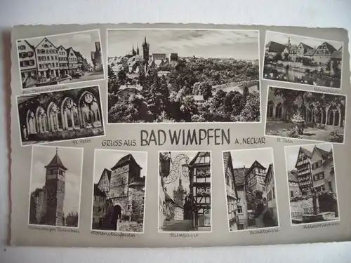 Alte AK Bad Wimpfen Neckar Mehrbildkarte [Z186]