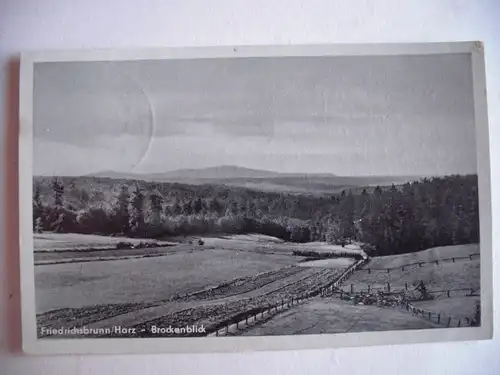 Alte AK Friedrichsbrunn Harz Brockenblick [aA423]