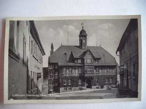 Alte AK Gernrode Rathaus [aA441]