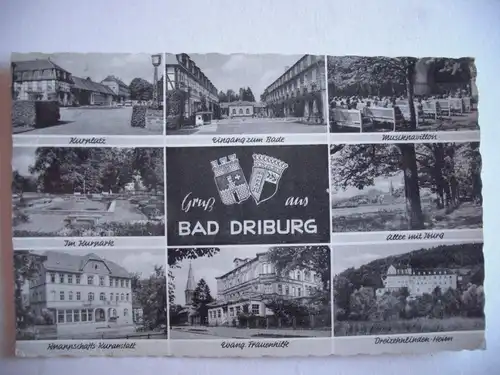 Alte AK Bad Driburg Mehrbildkarte [aA452]