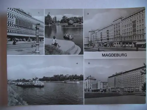 Alte AK Magdeburg Mehrbildkarte [aA463]
